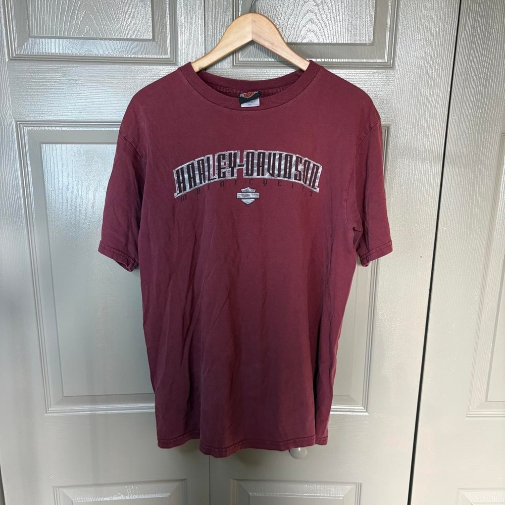 Vintage Harley Davidson Colboch Morristown TN Graphic T-Shirt Mens Large Red